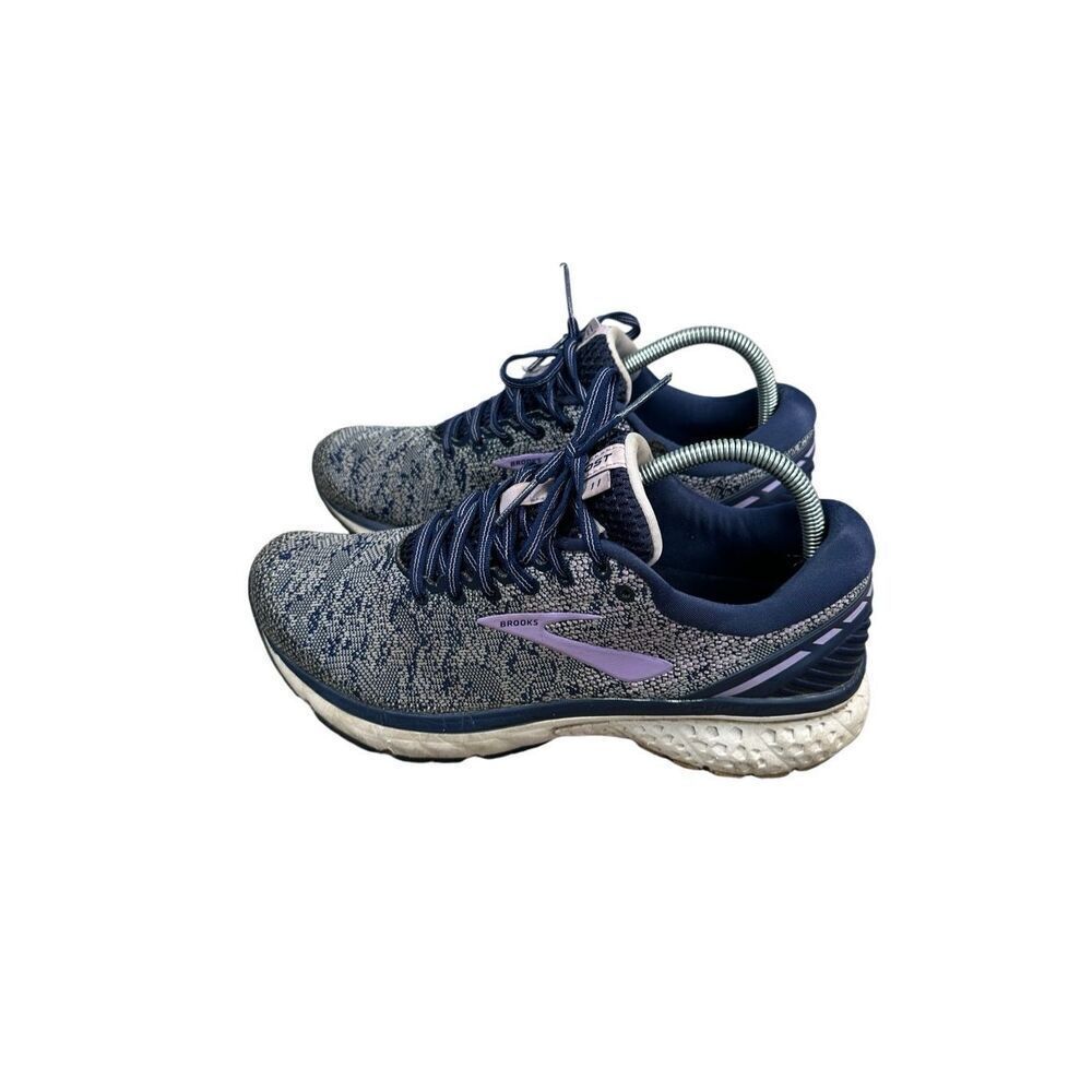 Brooks Women's Ghost 11 Running Shoes Athletic Sneakers Blue/Purple Size 10